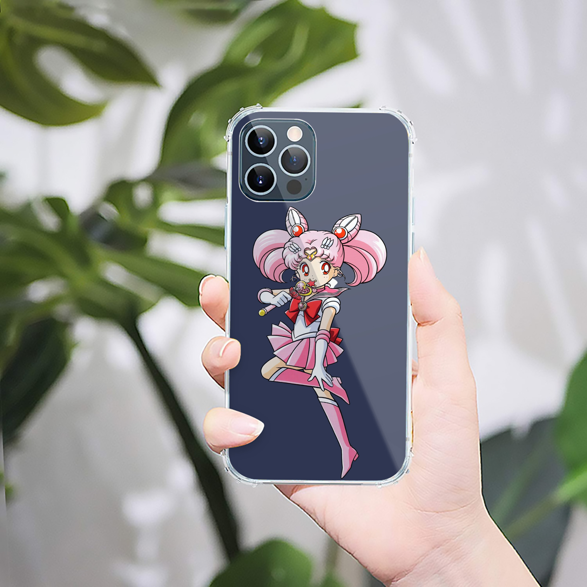 （画像用） 美少女戦士セーラームーン ちびうさ Sailor Moon Chibiusa Tsukino Usagi Small Lady Serenity 【iPhone 12シリーズ対応】透明スマホケース（クリアソフトケース）
